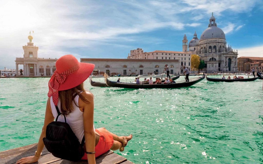 viajera en Italia