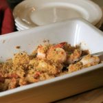 "camarones con coliflor"