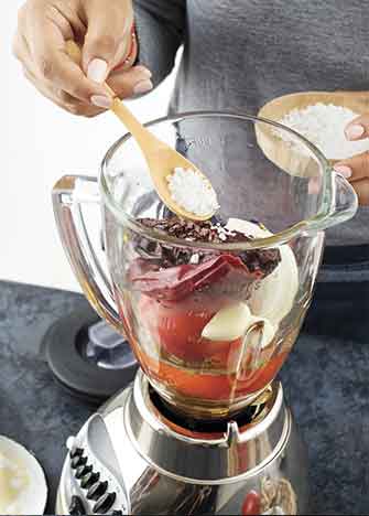 Licuadora con chiles