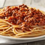 Pasta a la boloñesa